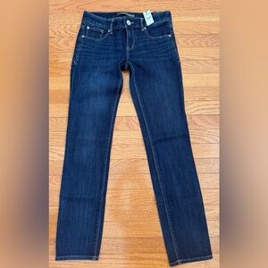 Express Dark Blue Straight Leg Women's Jeans